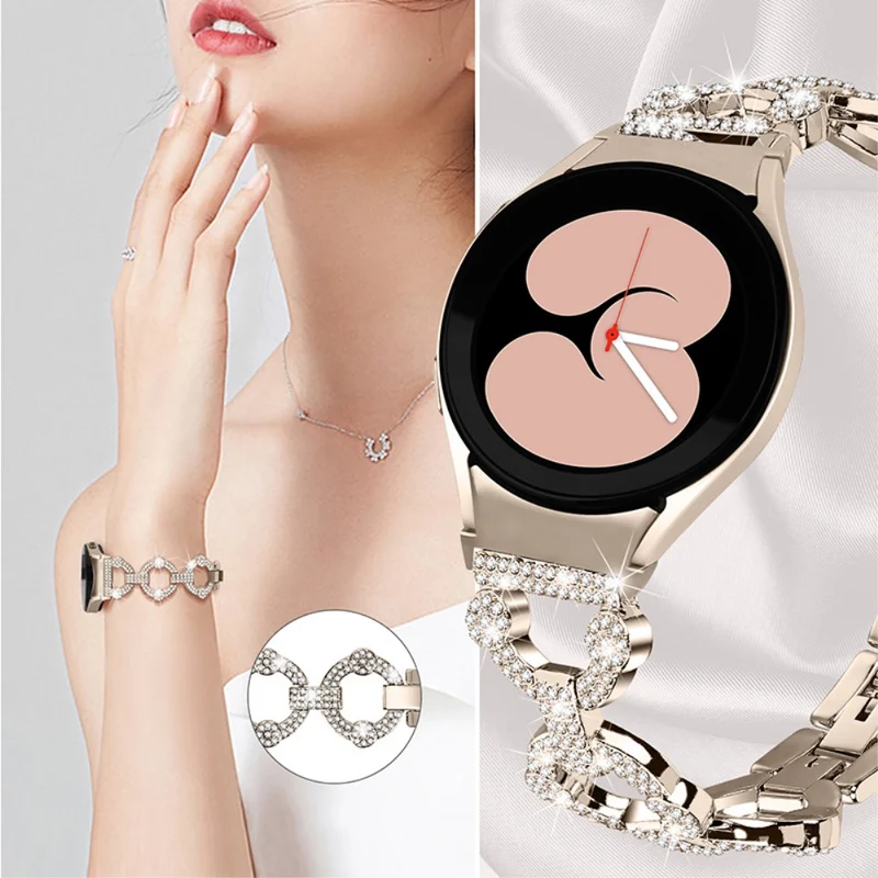 Mega stylisch Universell Samsung Metall und Strass armband