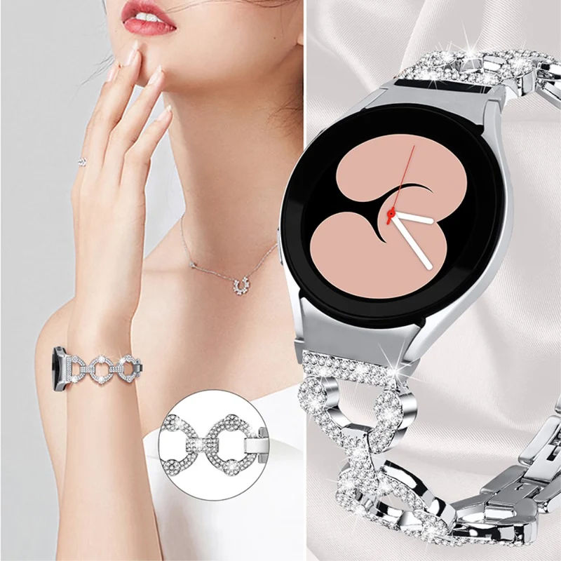Mega stylisch Universell Samsung Metall und Strass armband