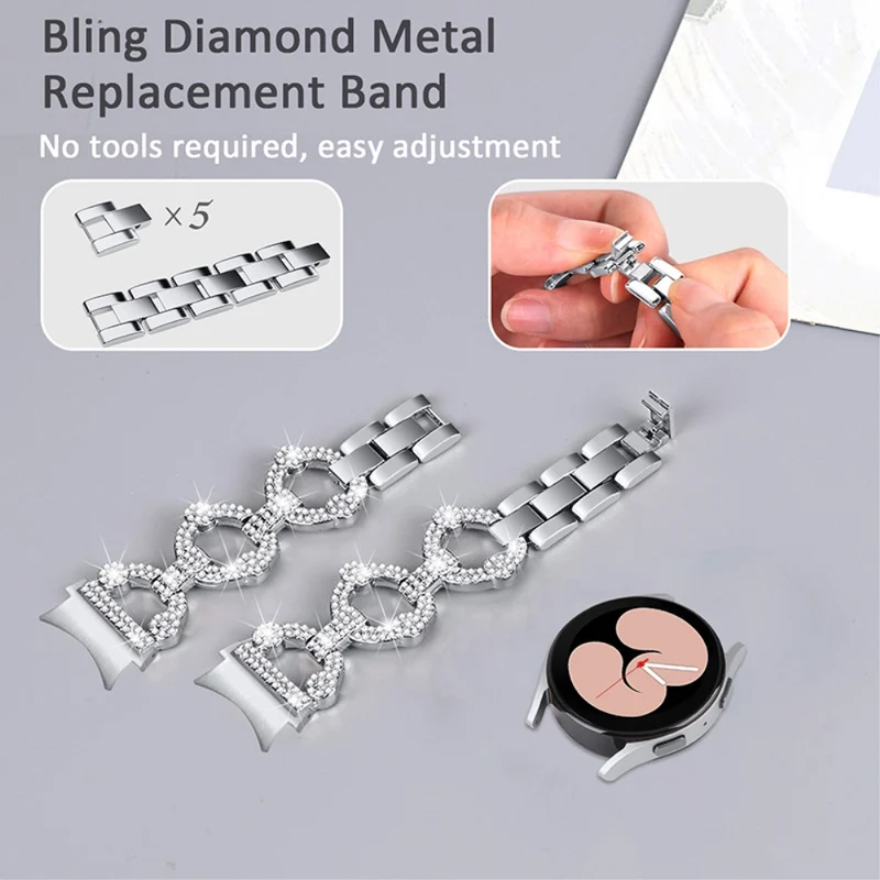 Mega stylisch Universell Samsung Metall und Strass armband