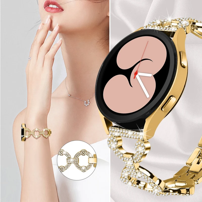 Stilvoll Universell Samsung Metall und Strass armband