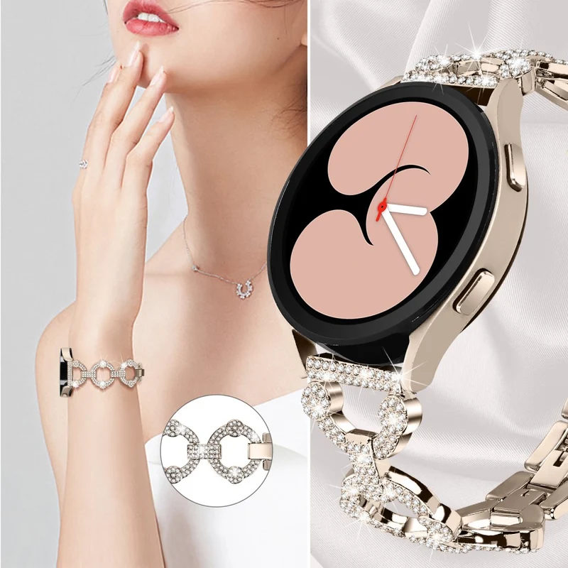 Stilvoll Universell Samsung Metall und Strass armband