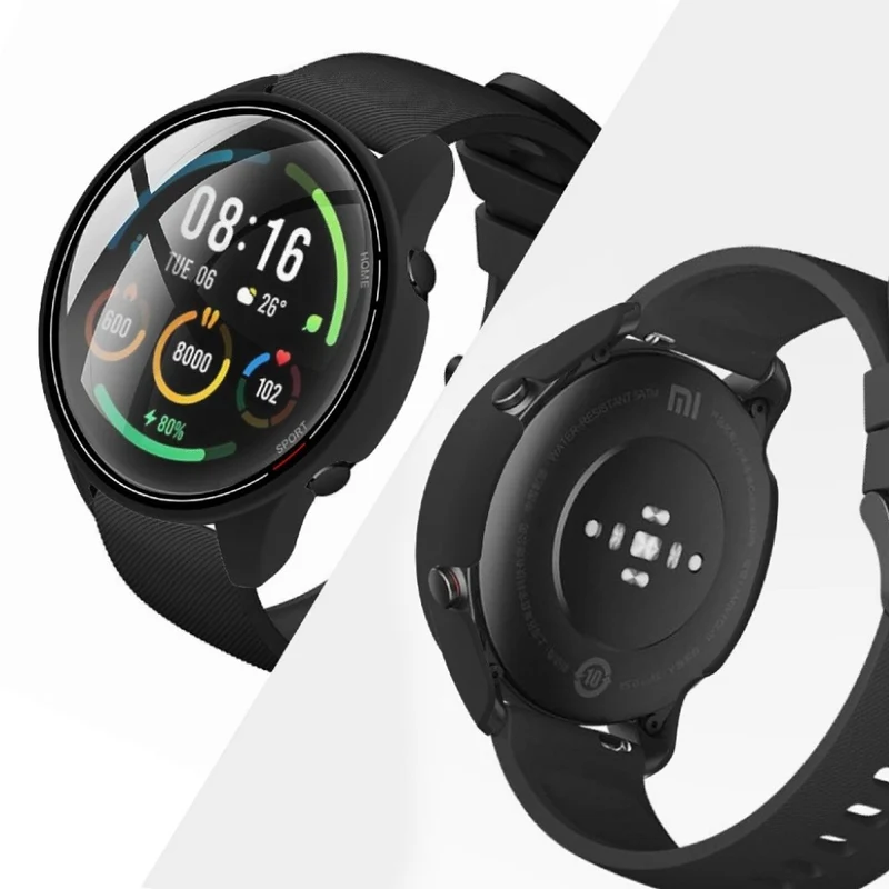Schön Xiaomi Mi Watch Color Silikon / TPU und Glas Hülle