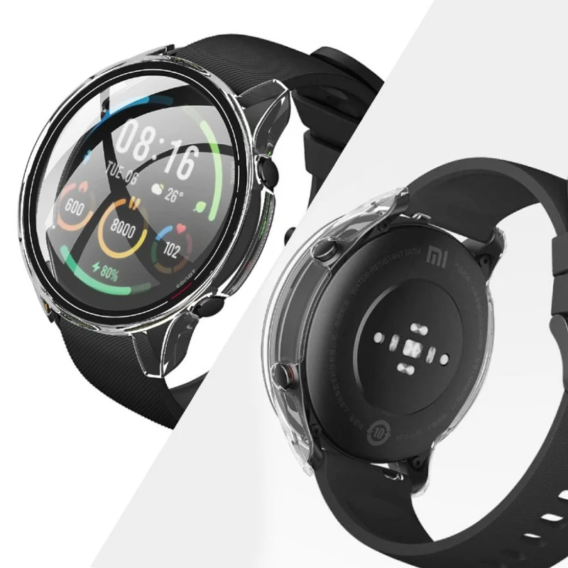 Schön Xiaomi Mi Watch Color Silikon / TPU und Glas Hülle