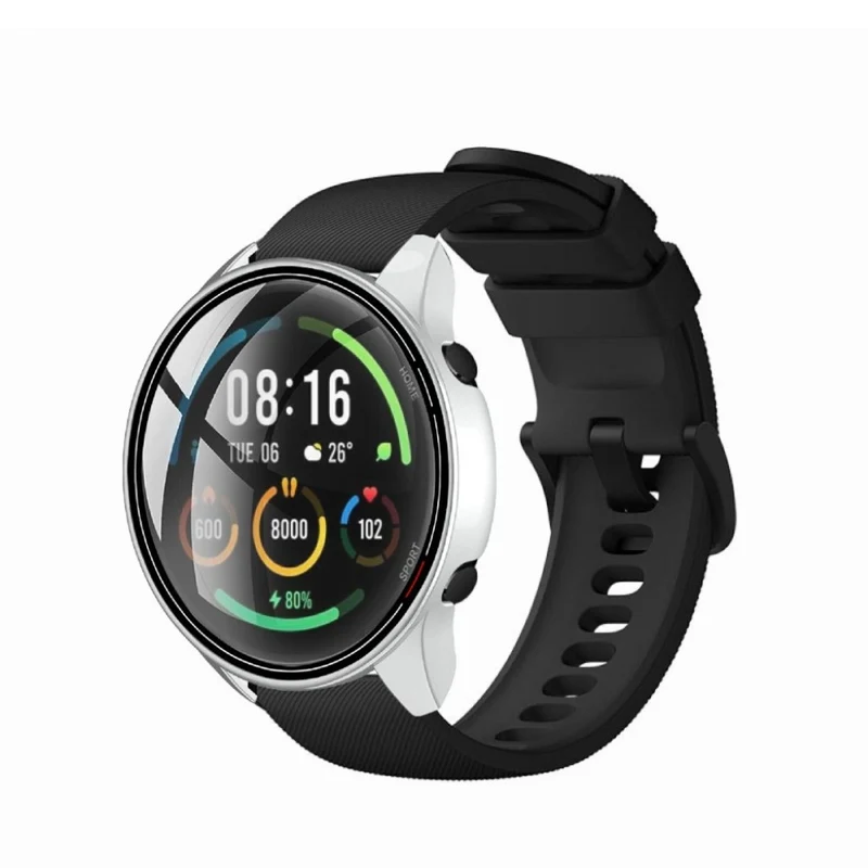 Schön Xiaomi Mi Watch Color Silikon / TPU und Glas Hülle