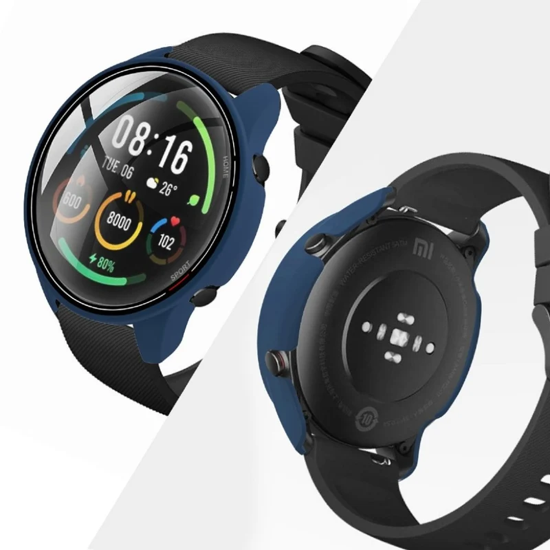 Schön Xiaomi Mi Watch Color Silikon / TPU und Glas Hülle