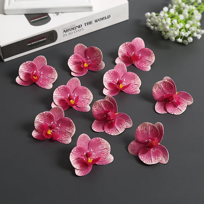 Künstliche Orchideenblütenakzente für die Wohnkultur