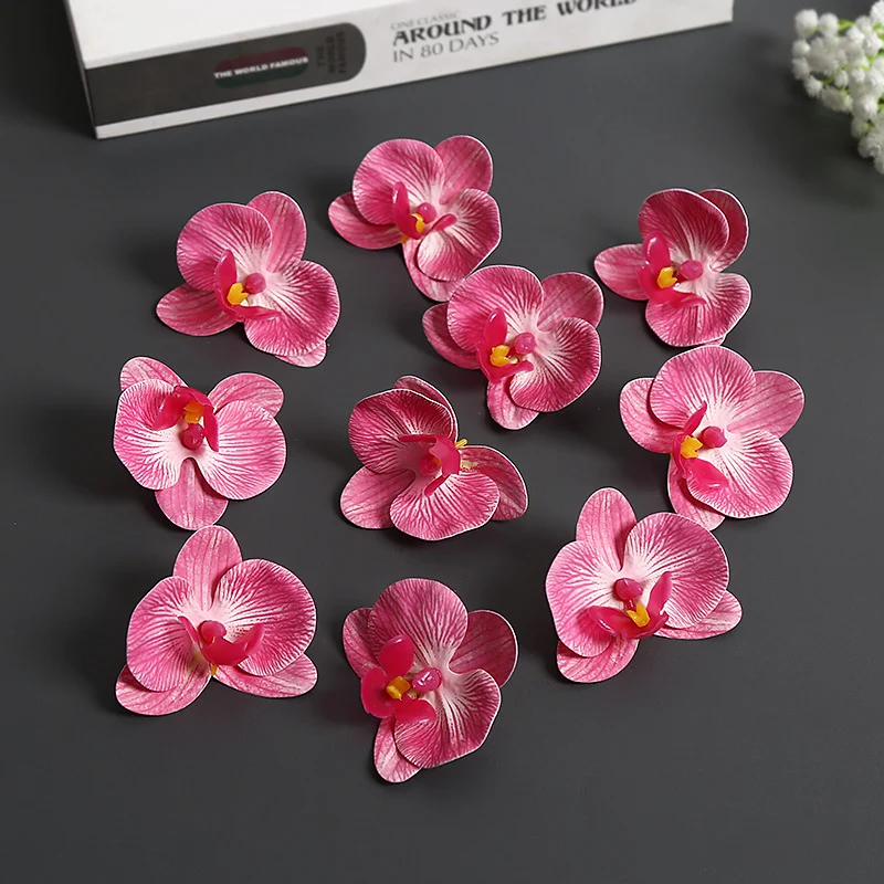 Künstliche Orchideenblütenakzente für die Wohnkultur