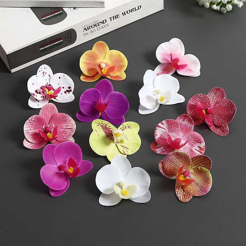 Künstliche Orchideenblütenakzente für die Wohnkultur