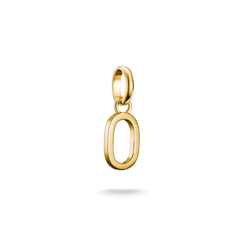 Thomas Sabo Charm-Anhänger Buchstabe O Connect vergoldet