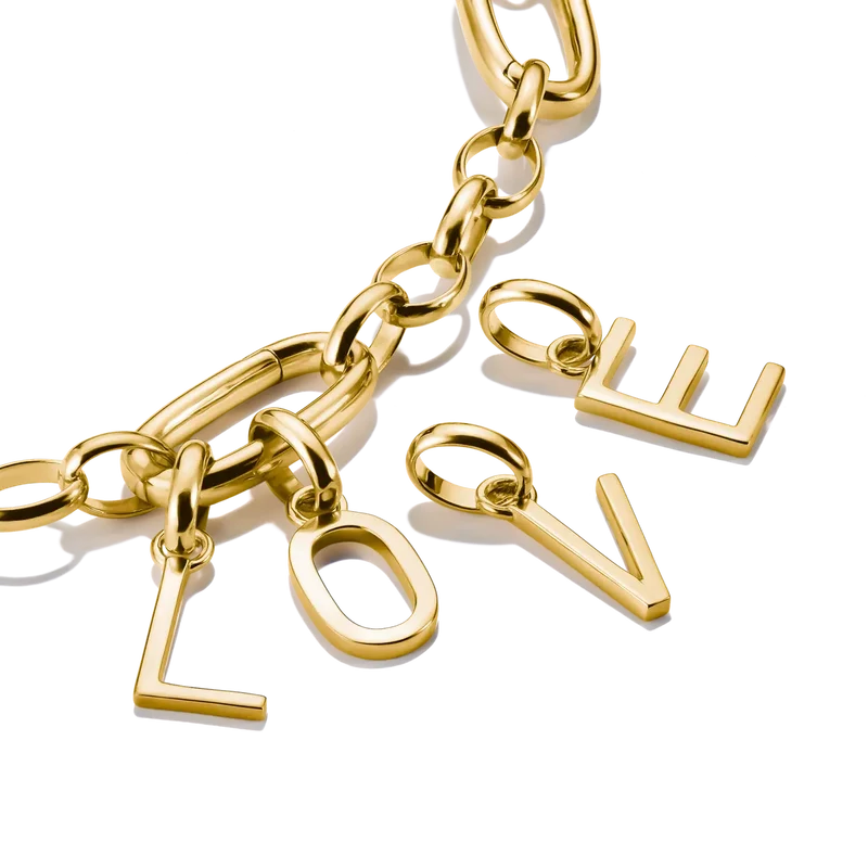 Thomas Sabo Charm-Anhänger Buchstabe O Connect vergoldet