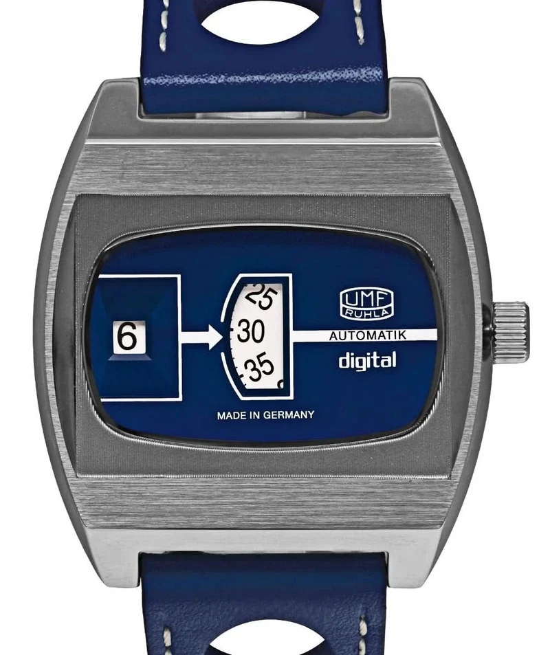 UMF Ruhla Scheibenuhr 1434-3 Uhr • Made in Germany • Saphirglas