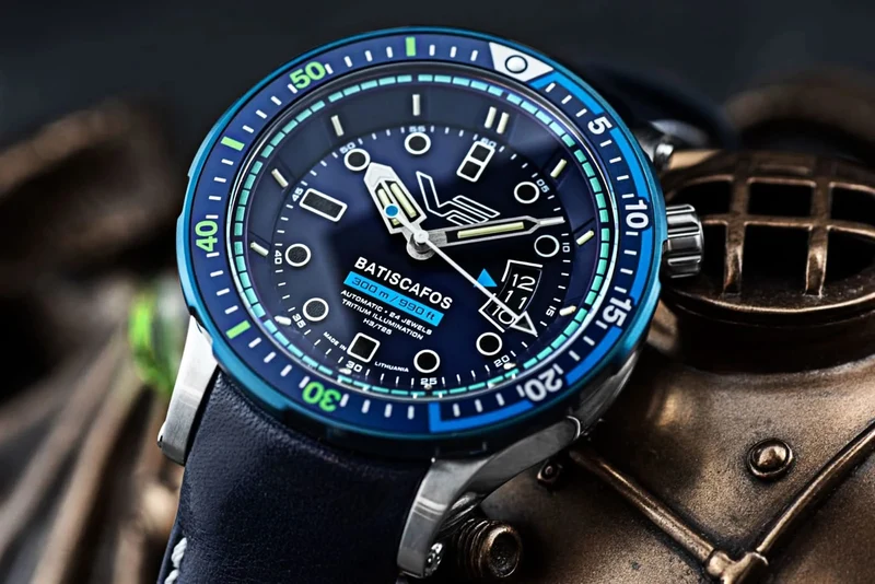 Vostok Europe Batiscafos NH35-511E768 Herrenuhr • 30 ATM Profi-Taucheruhr • Tritium-Beleuchtung