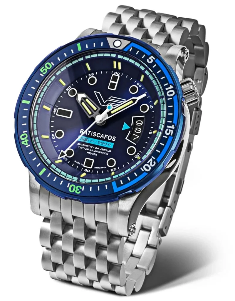 Vostok Europe Batiscafos NH35-511E768B Herrenuhr • Tritium-Lichtquellen • 30 Bar Wasserdicht