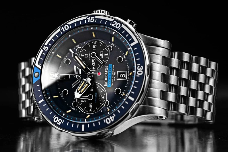 Vostok Europe Batiscafos 6S21-511A772B Herrenuhr • 30 ATM Taucheruhr • Tritium-Beleuchtung