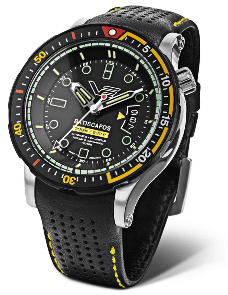 Vostok Europe Batiscafos NH35-511E767 Herrenuhr • 30 ATM • Tritium GTLS