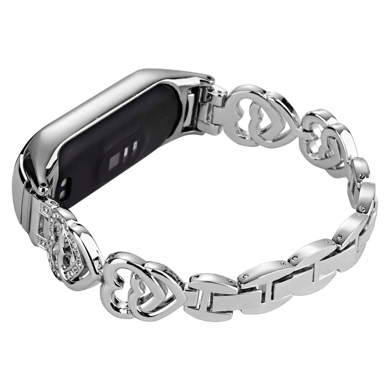 Xiaomi Mi Smart Band 6 / Xiaomi Mi Band 5 Metall und Strass armband