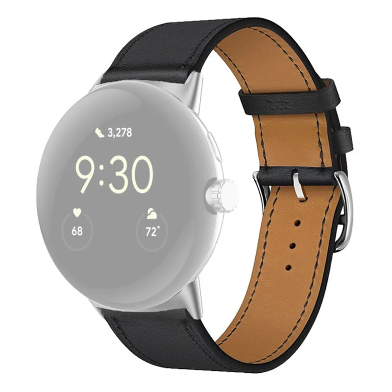 Sehr schön Google Pixel Watch Echtes Leder armband