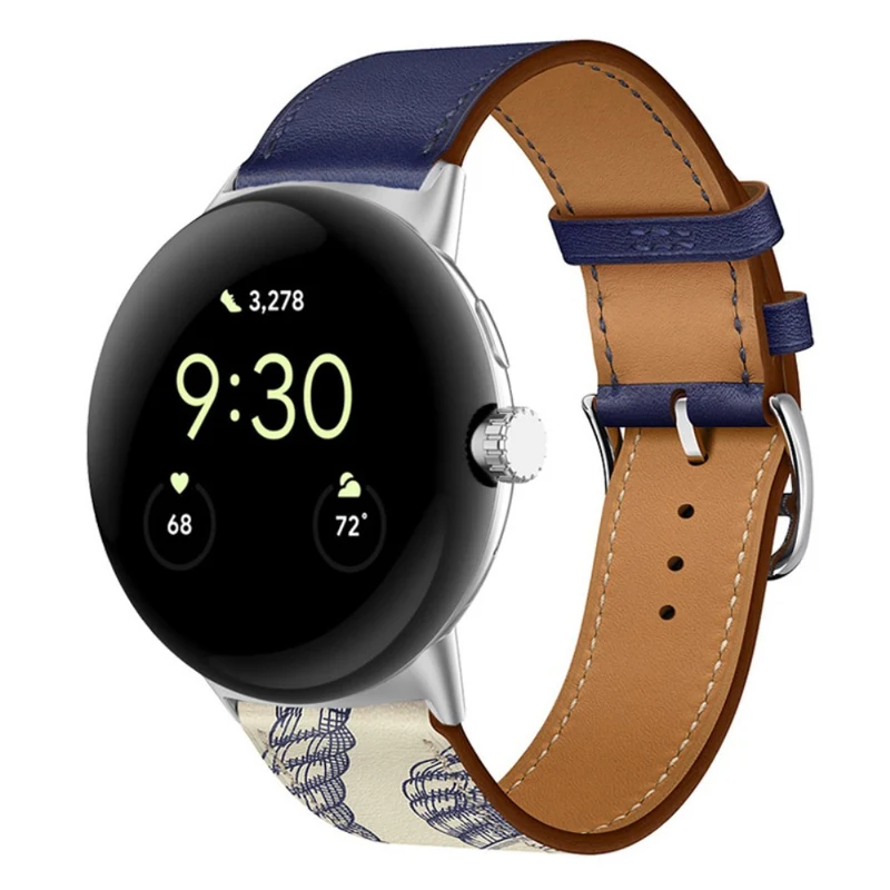 Sehr schön Google Pixel Watch Echtes Leder armband
