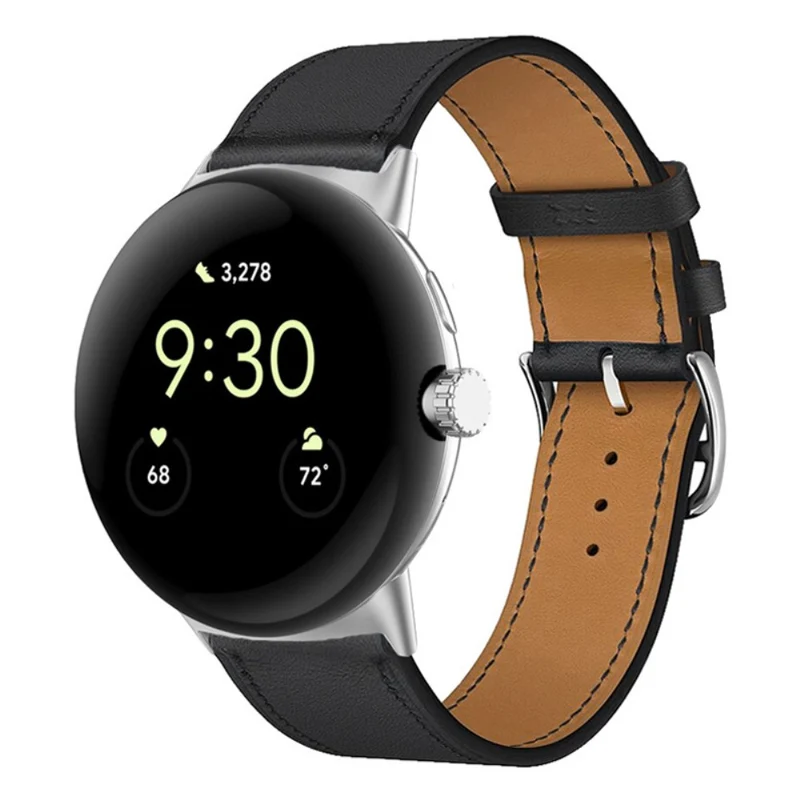 Sehr schön Google Pixel Watch Echtes Leder armband