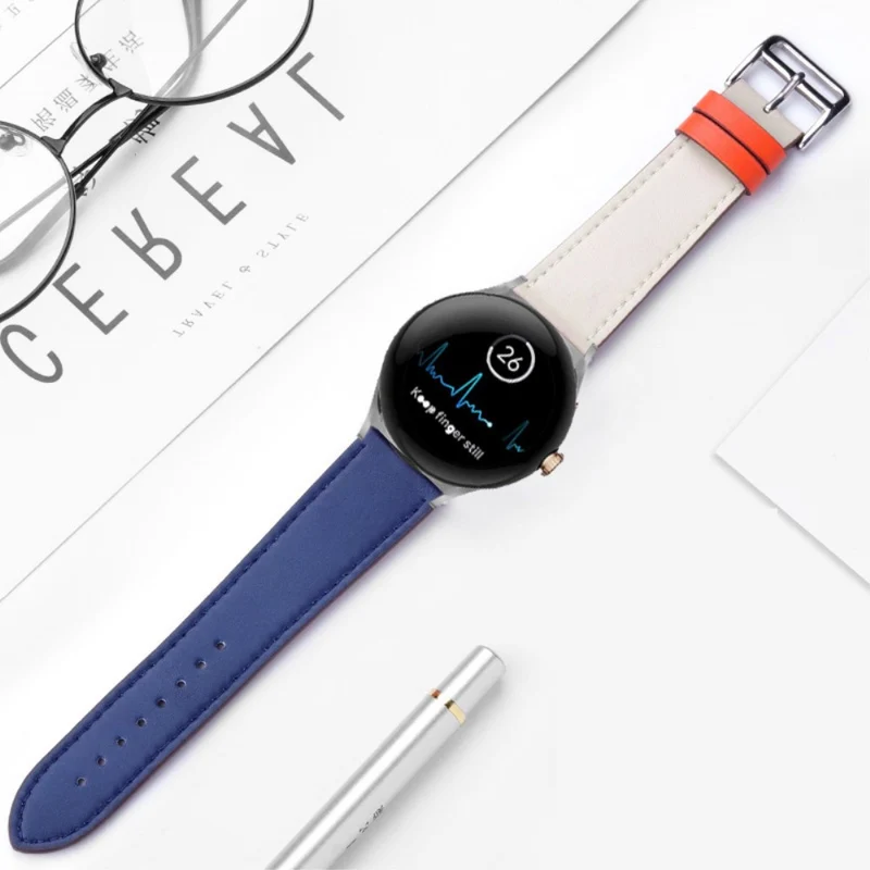 Sehr schön Google Pixel Watch Echtes Leder armband