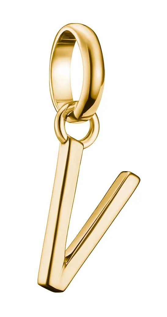Thomas Sabo Charm-Anhänger Buchstabe V Connect vergoldet