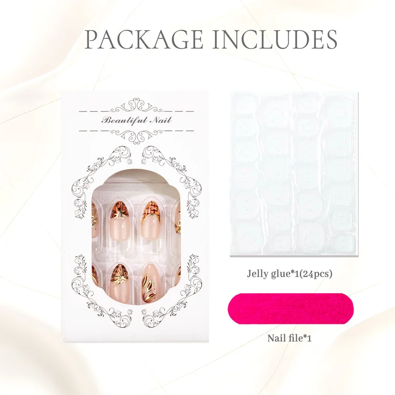 Premium Dekorative Press-On Nail Art Set