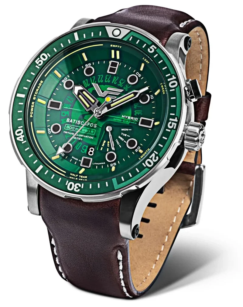 Vostok Europe Batiscafos PX84-511A770 Herrenuhr • Tritium-Beleuchtung • 30 ATM