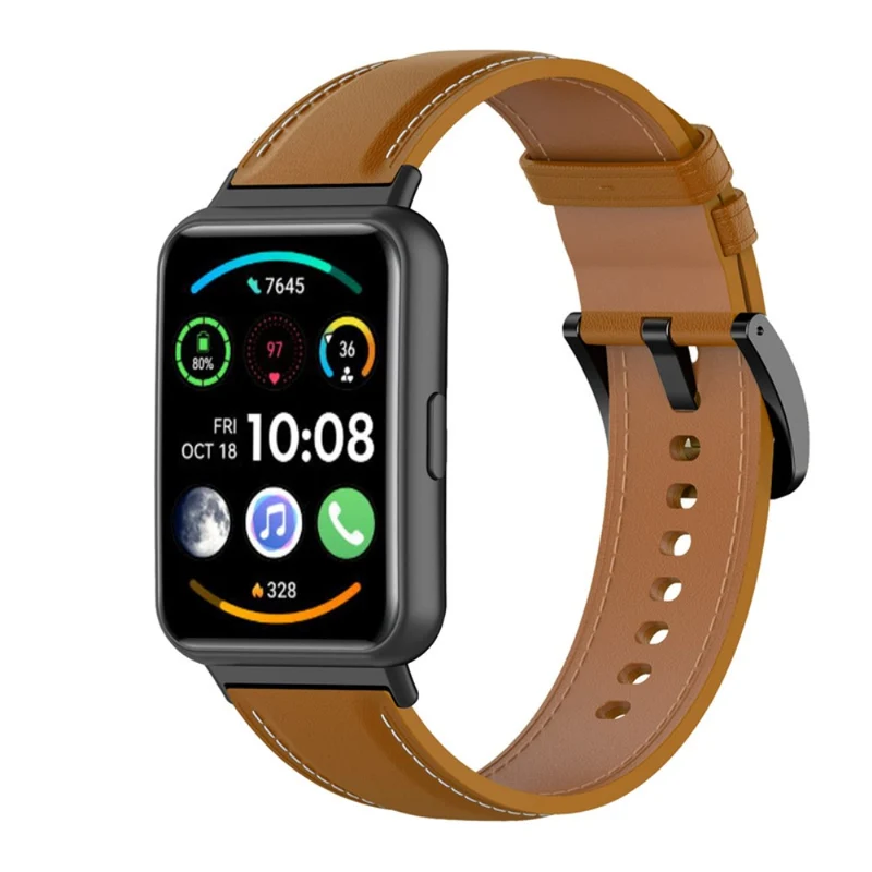 Mega sympathisch Huawei Watch Fit 2 Echtes Leder armband