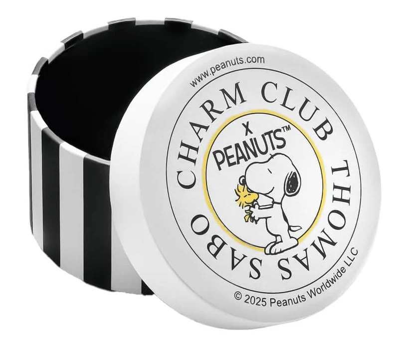 Charm-Anhänger 18k vergoldetes recyceltes 925 Silber mit Kaltemail Snoopy & Woodstock Friends Motiv Thomas Sabo Modell: 2228-427-7