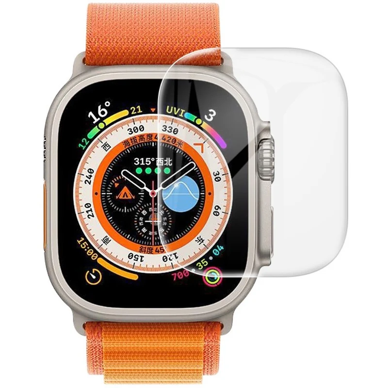 2stück Apple Watch Ultra Silikon / TPU HD Displayschutz