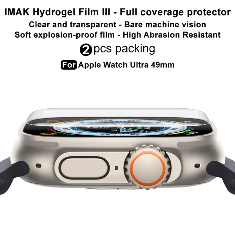 2stück Apple Watch Ultra Silikon / TPU HD Displayschutz