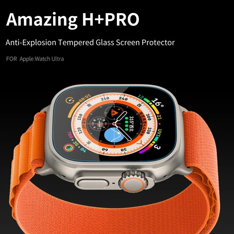Apple Watch Ultra Gehärtetes Glas Displayschutz