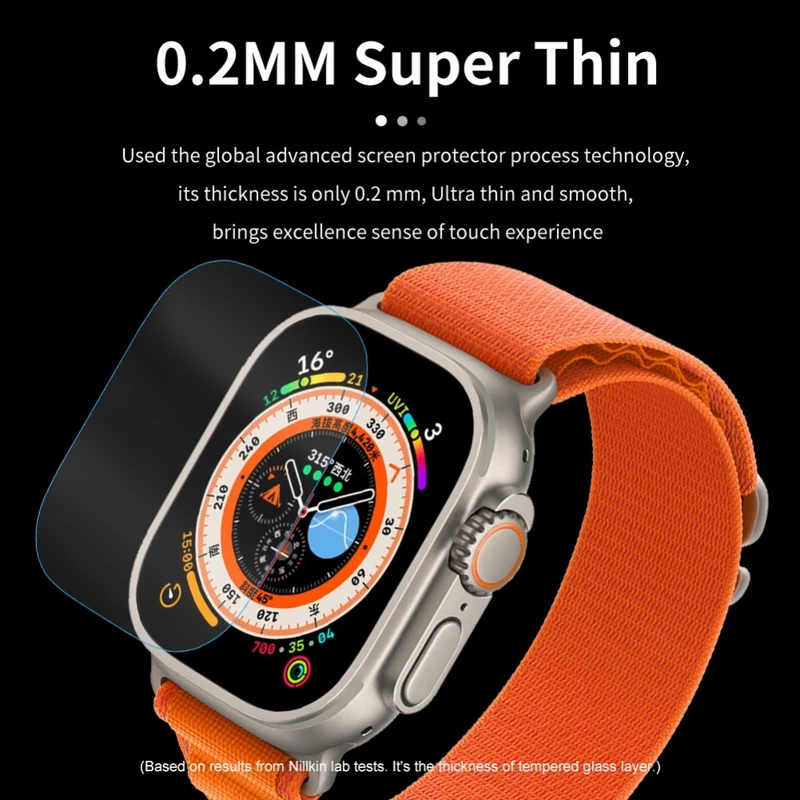 Apple Watch Ultra Gehärtetes Glas Displayschutz