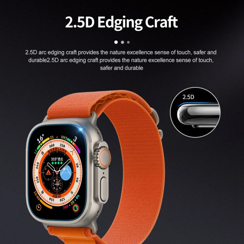 Apple Watch Ultra Gehärtetes Glas Displayschutz