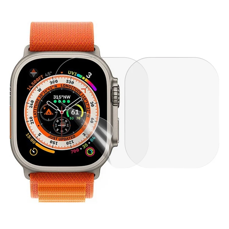 2stück Apple Watch Ultra Silikon / TPU HD Displayschutz