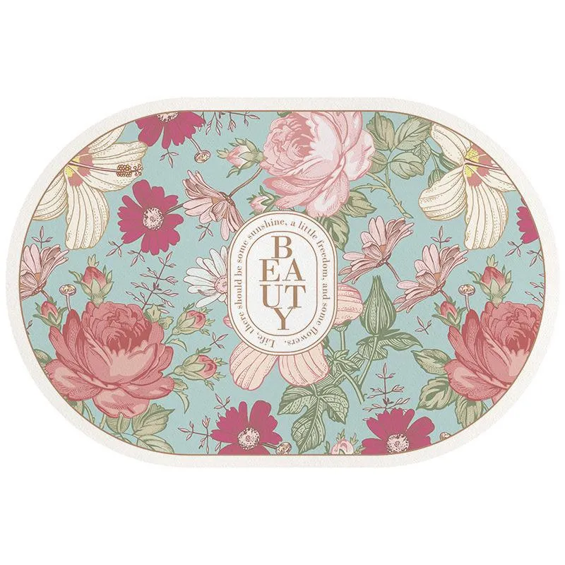 Blumenmuster Bereichsmatte