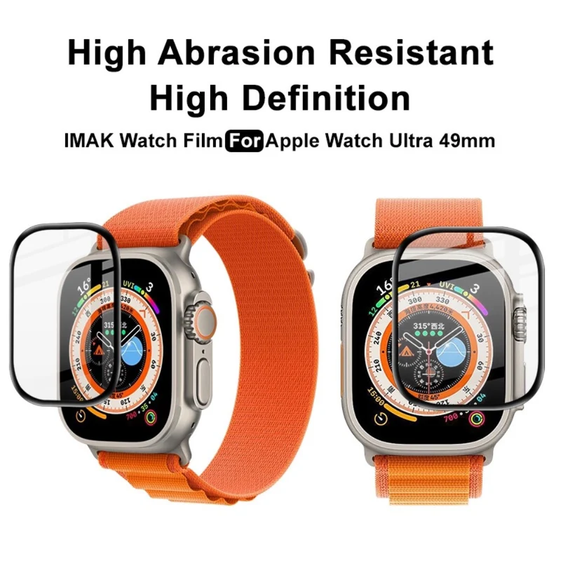 Apple Watch Ultra Plastik HD Displayschutz