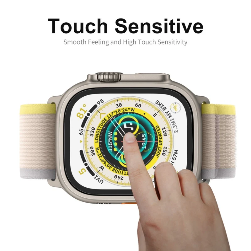 2stück Apple Watch Ultra Gehärtetes Glas 0.2mm Displayschutz