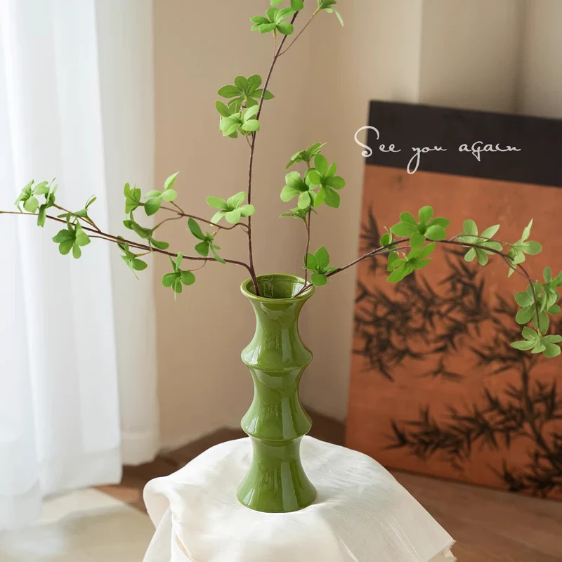 Zeitgenössische keramische dekorative Vase für Wohnkultur