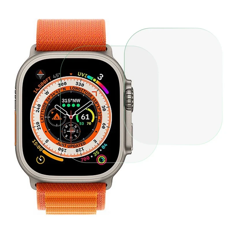 2stück Apple Watch Ultra Gehärtetes Glas Displayschutz