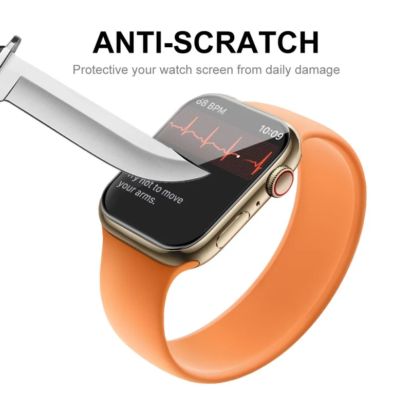 2stück Apple Watch Series 7 41mm Plastik HD 3D Gekrümmt Displayschutz