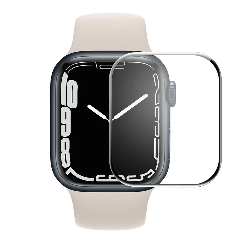 Apple Watch Series 7 41mm Plastik 3D Gekrümmt Displayschutz