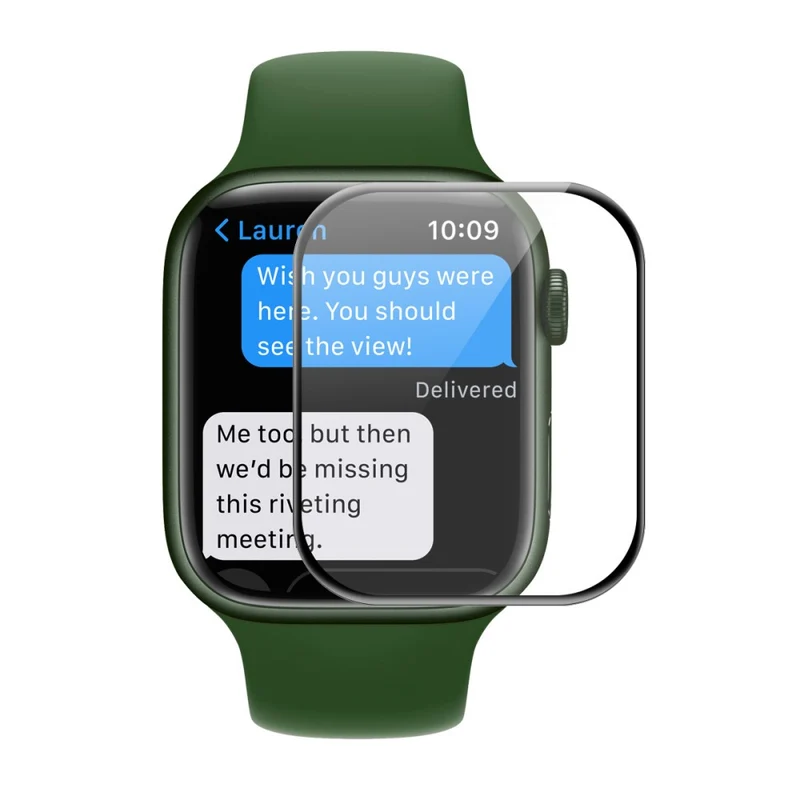 Apple Watch Series 7 41mm Plastik 3D Gekrümmt Displayschutz