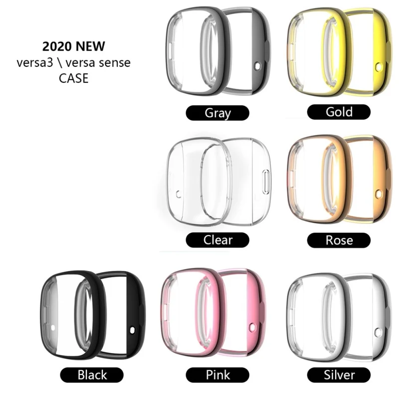 Modisch Fitbit Versa 3 / Fitbit Sense Silikon / TPU Hülle