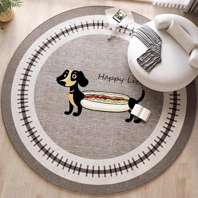 Dekorativer hundethemed Bereichsteppich für die Wohnkultur