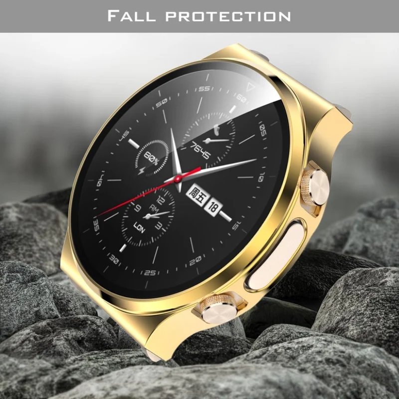 Super Modisch Huawei Watch GT 2 Pro Plastik und Glas Hülle