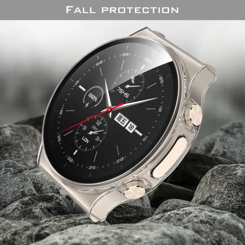Super Modisch Huawei Watch GT 2 Pro Plastik und Glas Hülle