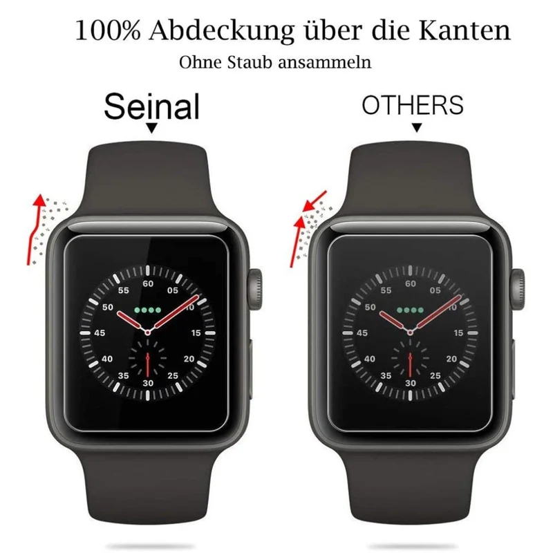 Apple Watch Series 7 45mm Gehärtetes Glas HD Displayschutz
