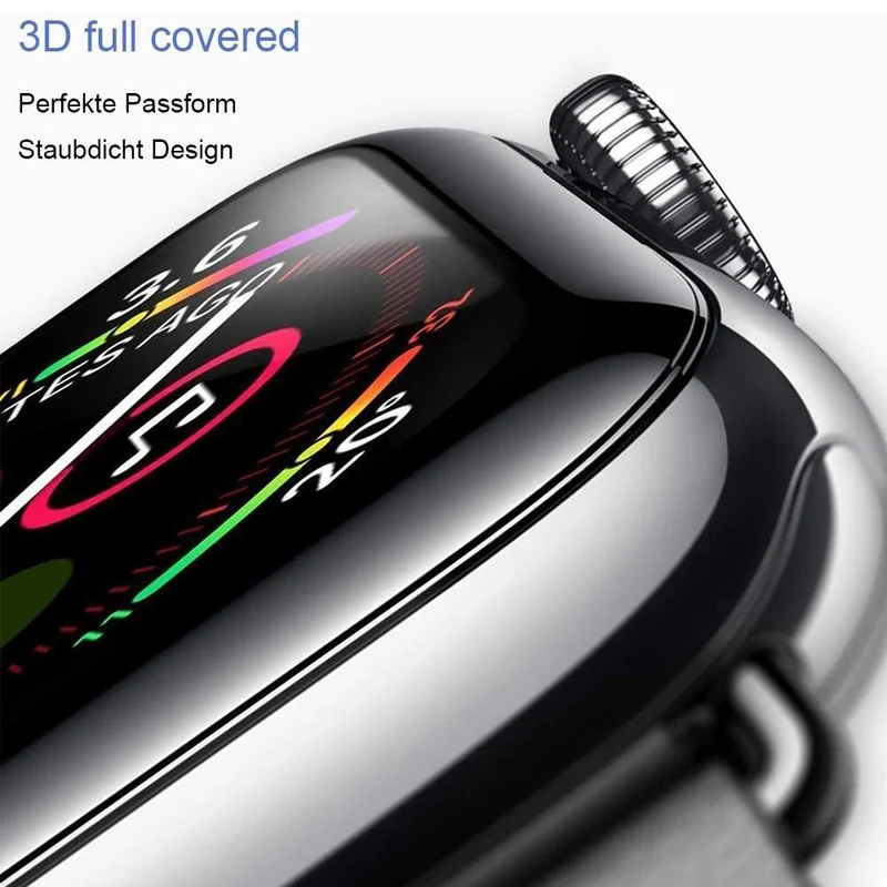 Apple Watch Series 7 45mm Gehärtetes Glas HD Displayschutz