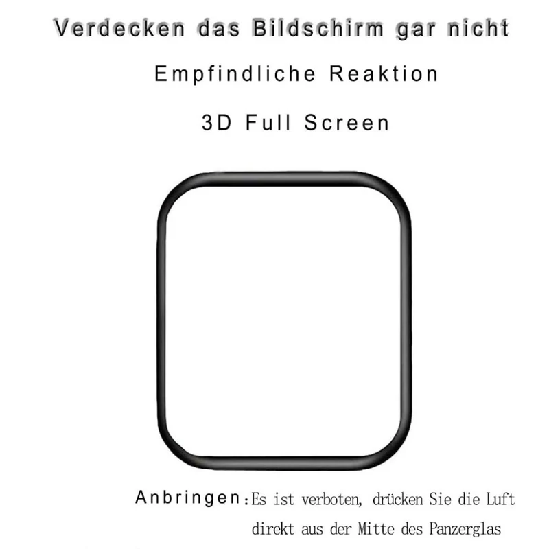 Apple Watch Series 7 45mm Gehärtetes Glas HD Displayschutz